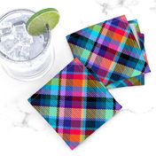 Madras Plaid Tropical Night