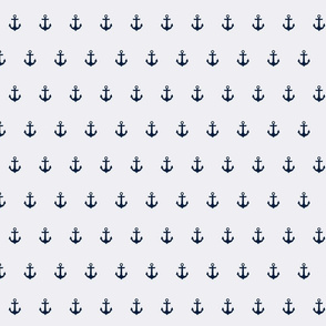 navy on white anchor