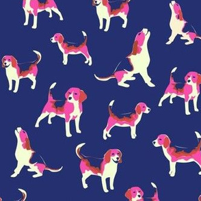 Beagles in Pink