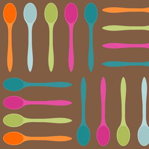 colorful spoons