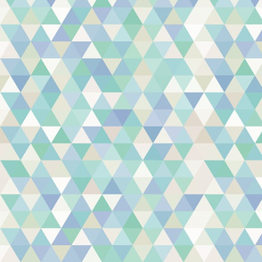 Pale Blue Triangles