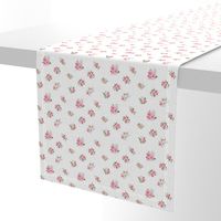 Cute pink roses pattern