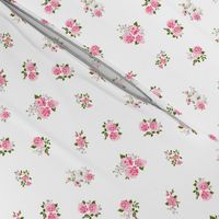 Cute pink roses pattern