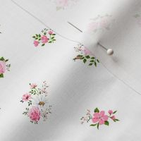 Cute pink roses pattern