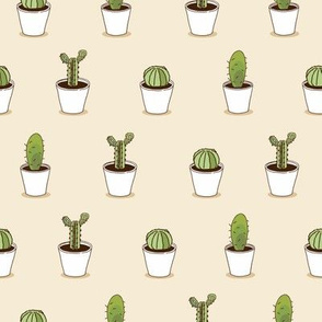 Cartoon cactus pattern