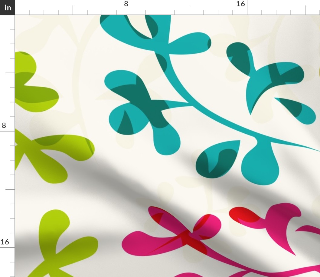 Abstract cute leaves pattern