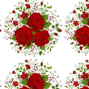 Red rose pattern