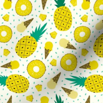 Pineapple summer ice cream party