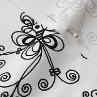 Black and White Flower  | Zen Doodle |  