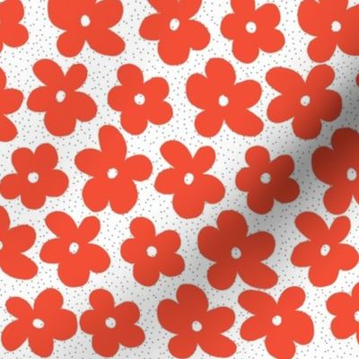 Flowers on dots