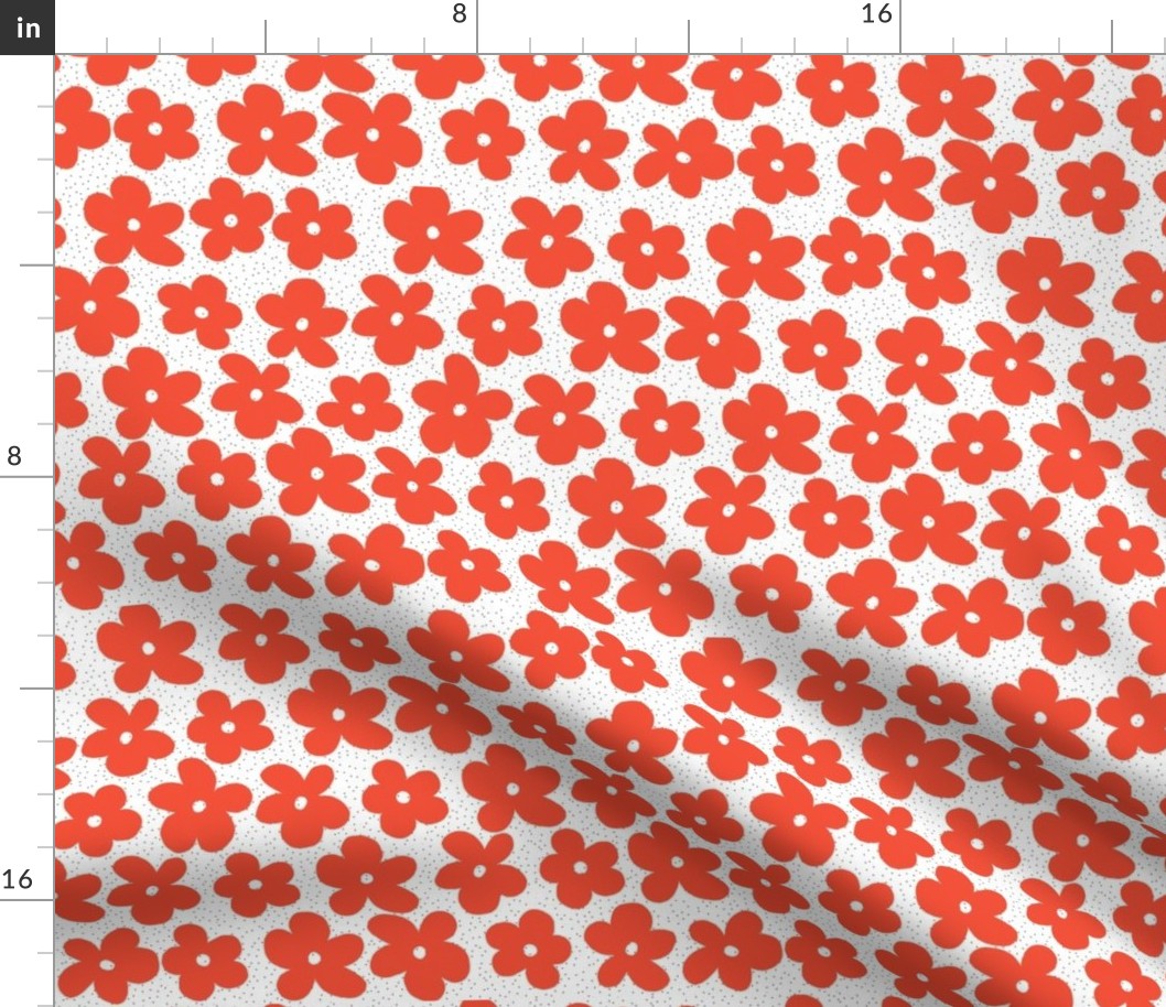 Flowers on dots