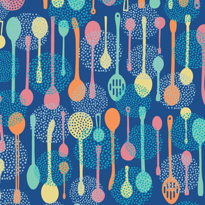 Spoons Fabric Wallpaper and Home Decor  Spoonflower
