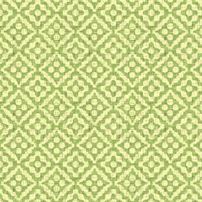 small tribal diamonds - green tea