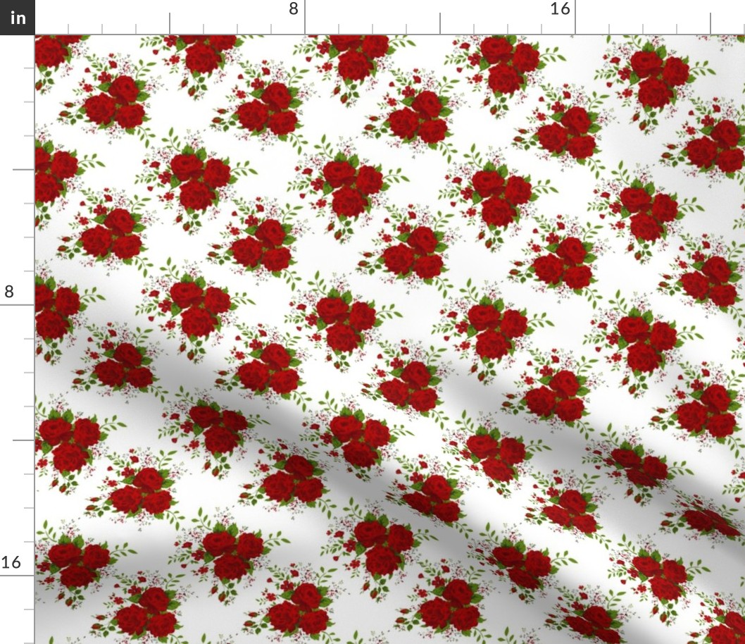 Red rose pattern