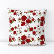 Red roses pattern