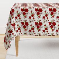 Red roses pattern