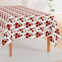 Red roses pattern