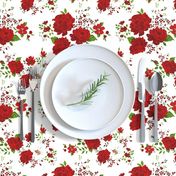 Red roses pattern