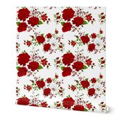 Red roses pattern