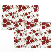 Red roses pattern