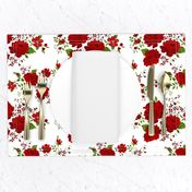 Red roses pattern