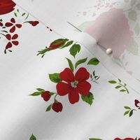 Red roses pattern