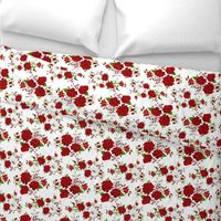 Red roses pattern