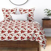 Red roses pattern