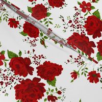 Red roses pattern