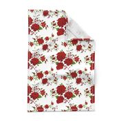 Red roses pattern