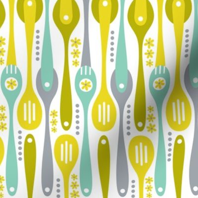 Kitchenette - Retro Spoons & Utensils