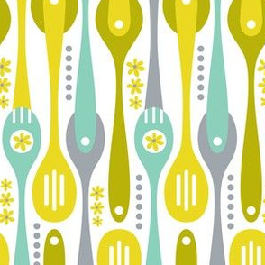 Kitchenette - Retro Spoons & Utensils