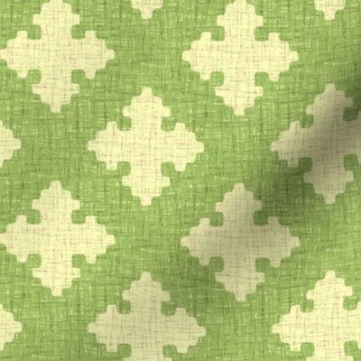 diamond crosses in green tea