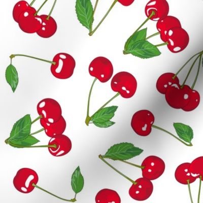 Cherries on crispy WHITE