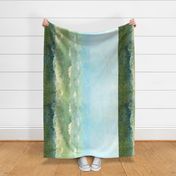 Serene Coastal Border Print