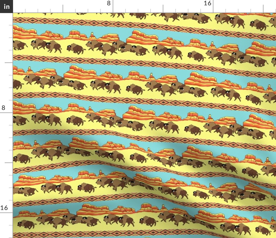 Southwestern Buffalo Stripe Small Scale