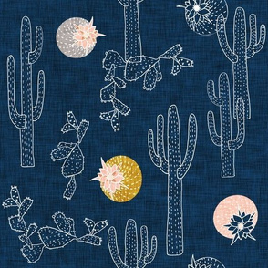 Indigo Cactus (medium) 