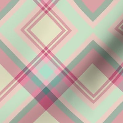 PinkGreenDiagonalPLAID