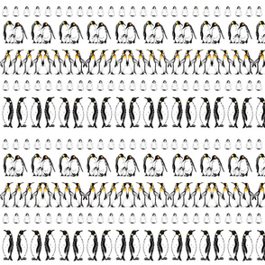 Penguin Line Dances (black on white)