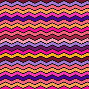 YUMMY CHEVRONS SUNSET