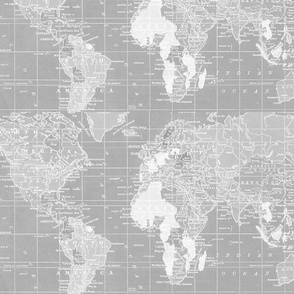 World Map in gray repeat