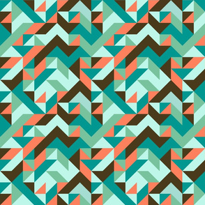 Aztec Triangle Surf Abstract