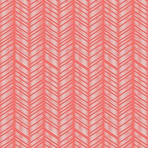 Herringbone: Coral