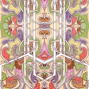 Nouveau Deco Kaleidoscope Mash Up