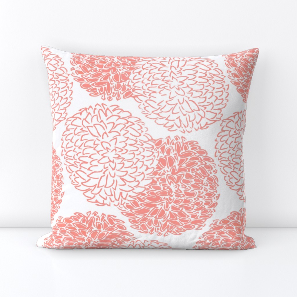 Modern Posy in Light Coral 