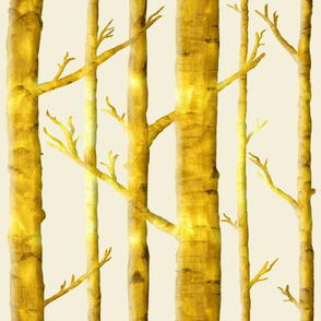 Metallic Birch Forest