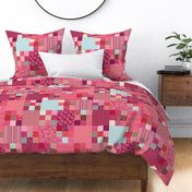 Pink Patchwork fabric