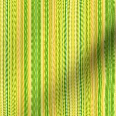 Narrow Yellow and Green Zigzag Stripe