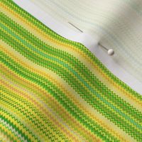 Narrow Yellow and Green Zigzag Stripe