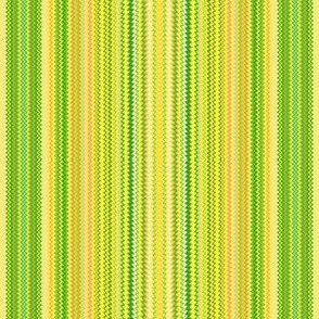 Narrow Yellow and Green Zigzag Stripe